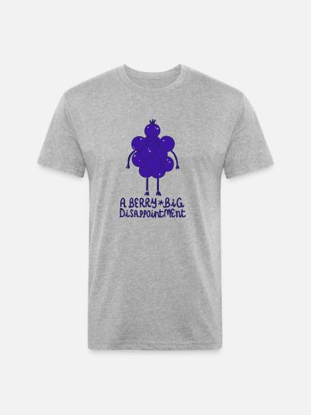 Berry big - Unisex Poly/Cotton T-Shirt - heather gray