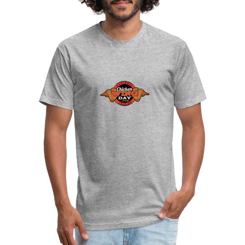 Chicken Wing Day - Men’s Fitted Poly/Cotton T-Shirt