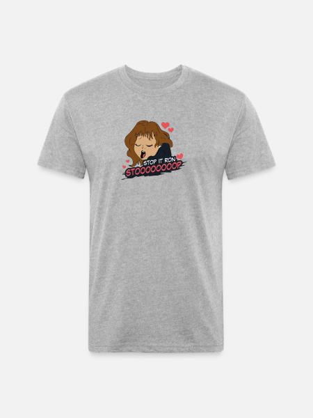Stop It Ron - Unisex Poly/Cotton T-Shirt - heather gray