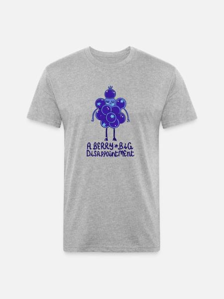 Berry big - Unisex Poly/Cotton T-Shirt - heather gray