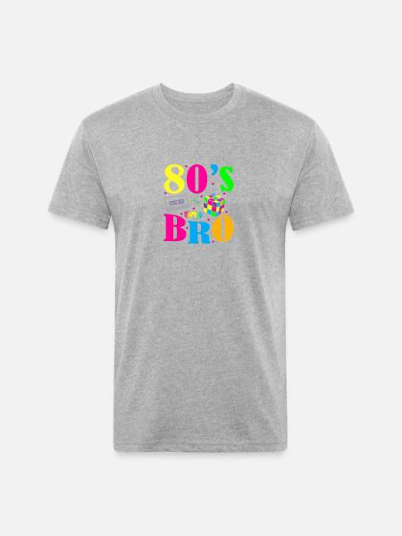 80s bro - Unisex Poly/Cotton T-Shirt - heather gray