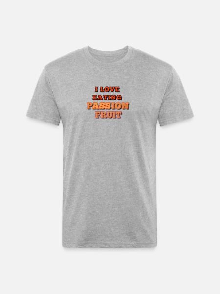 Passion Fruit - Unisex Poly/Cotton T-Shirt - heather gray