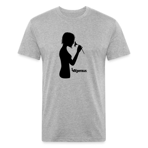 flower girl - Men’s Fitted Poly/Cotton T-Shirt