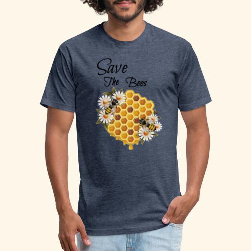 Save the Bees - Men’s Fitted Poly/Cotton T-Shirt