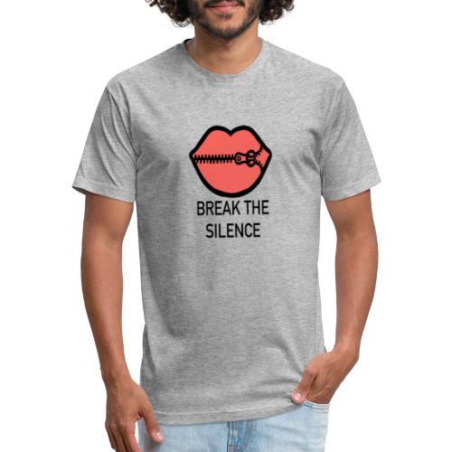 Break The Silence Suicide Awareness Shirt - Men’s Fitted Poly/Cotton T-Shirt