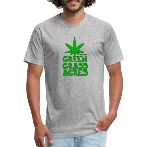 GreenGrassAcres Logo - Men’s Fitted Poly/Cotton T-Shirt