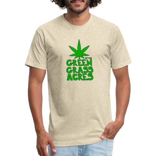 GreenGrassAcres Logo - Men’s Fitted Poly/Cotton T-Shirt