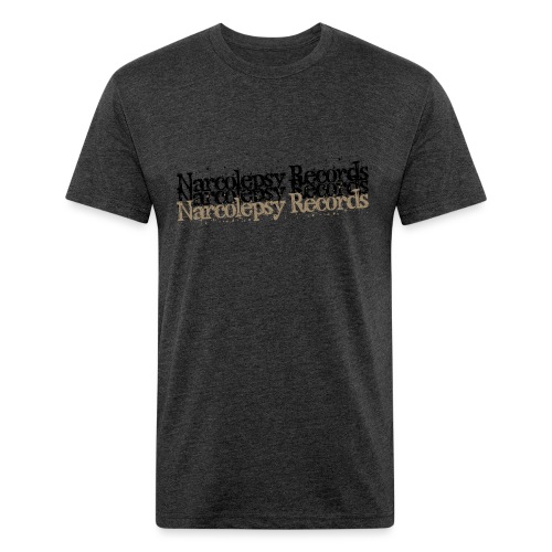 Narcolepsy Records Logo/Triplet - Men’s Fitted Poly/Cotton T-Shirt