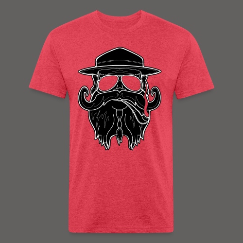 OldSchoolBiker - Men’s Fitted Poly/Cotton T-Shirt