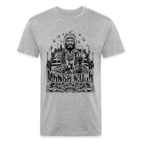 Mansa Musa Tshirt Design - Fitted Cotton/Poly T-Shirt by Next Level