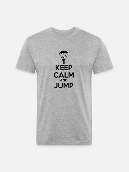 parachute - Unisex Poly/Cotton T-Shirt - heather gray