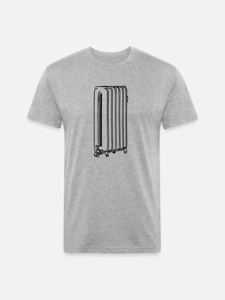 Radiator - Unisex Poly/Cotton T-Shirt - heather gray