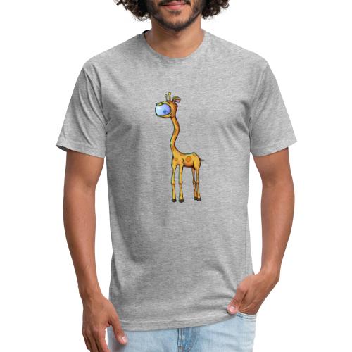 Cyclops giraffe - Fitted Cotton/Poly T-Shirt by Next Level