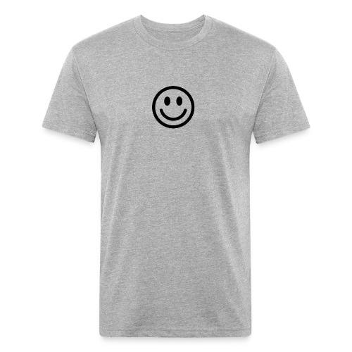 smile - Men’s Fitted Poly/Cotton T-Shirt