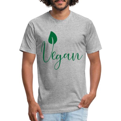 Vegan - Men’s Fitted Poly/Cotton T-Shirt