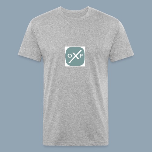 Ocean Fox Button - Men’s Fitted Poly/Cotton T-Shirt