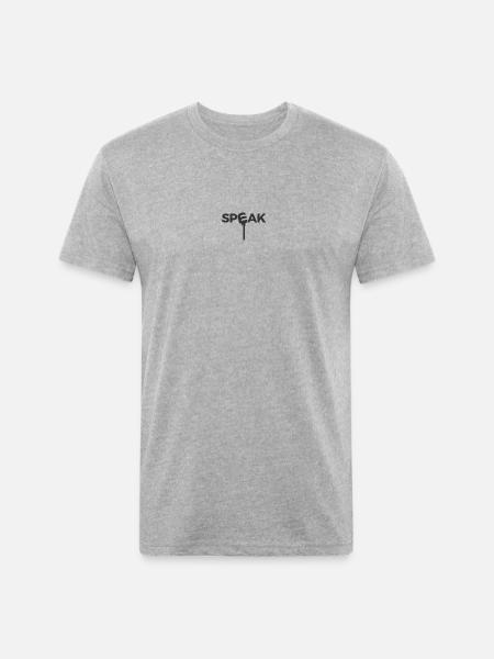 speak - Unisex Poly/Cotton T-Shirt - heather gray