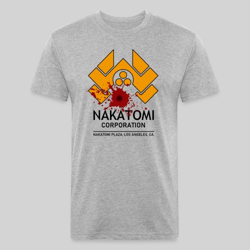 Nakatomi Corp. Victim - Fitted Cotton/Poly T-Shirt by Next Level