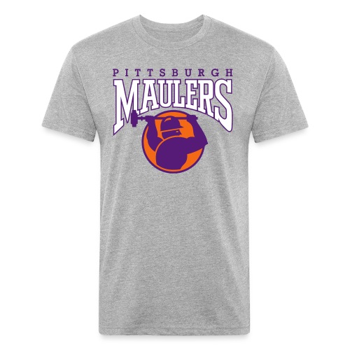 Pittsburgh Maulers - Fitted Cotton/Poly T-Shirt by Next Level