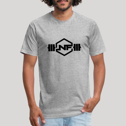 Natural Fitness Gym Logo - Men’s Fitted Poly/Cotton T-Shirt