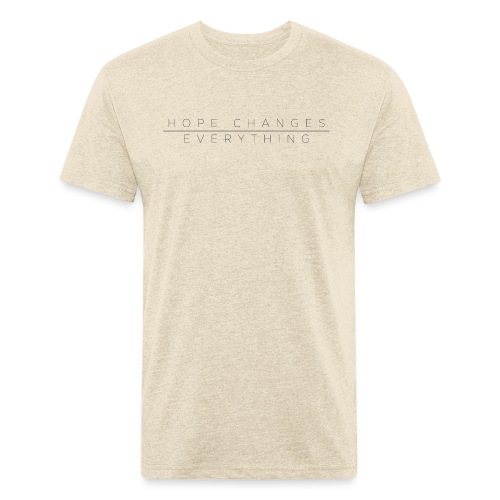 Hope Changes Everything - Men’s Fitted Poly/Cotton T-Shirt