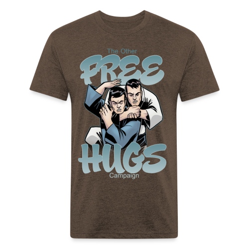 Judo shirt Jiu Jitsu shirt Free Hugs - Fitted Cotton/Poly T-Shirt by Next Level