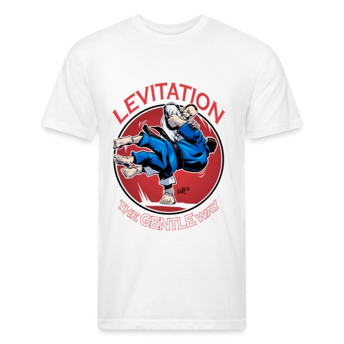 Judo Shirt - Levitation for dark shirt - Fitted Cotton/Poly T-Shirt by Next Level