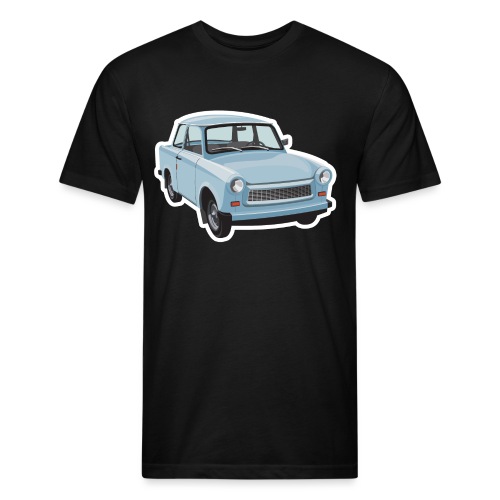 Trabi 601 illustration - Fitted Cotton/Poly T-Shirt by Next Level