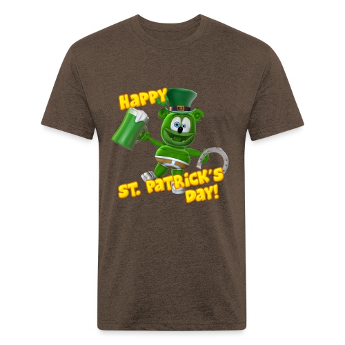 Gummibär (The Gummy Bear) Saint Patrick's Day - Fitted Cotton/Poly T-Shirt by Next Level