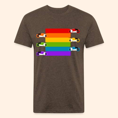 Pride on the Game Grid - Fitted Cotton/Poly T-Shirt by Next Level