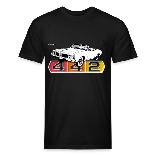 Oldsmobile 442 convertible - Fitted Cotton/Poly T-Shirt by Next Level