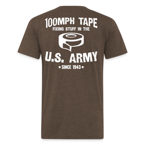 100mph Tape - Fitted Cotton/Poly T-Shirt by Next Level