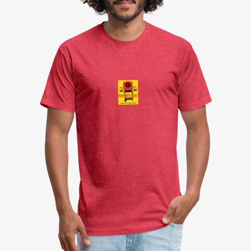 Rhythm Grill patch logo - Fitted Cotton/Poly T-Shirt by Next Level