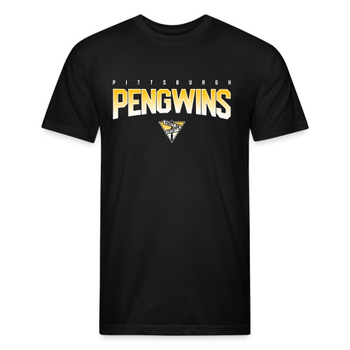 Pengwins - Fitted Cotton/Poly T-Shirt by Next Level
