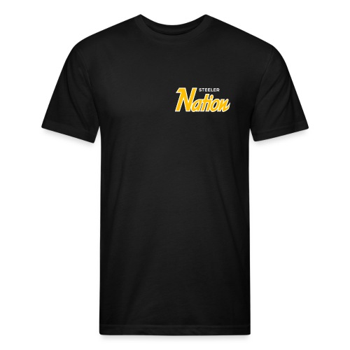 SteelerNation.com - Script (LB) - Fitted Cotton/Poly T-Shirt by Next Level