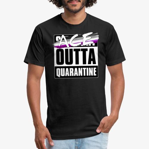 Ace Outta Quarantine - Asexual Pride - Fitted Cotton/Poly T-Shirt by Next Level
