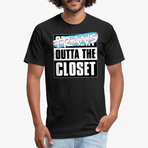 Trans Outta the Closet - Transgender Pride - Fitted Cotton/Poly T-Shirt by Next Level