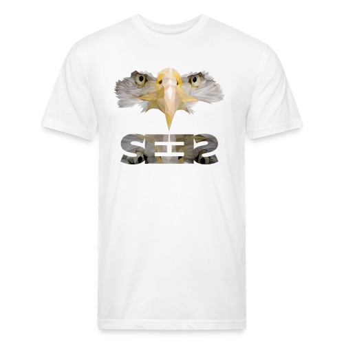 The God who sees. - Fitted Cotton/Poly T-Shirt by Next Level