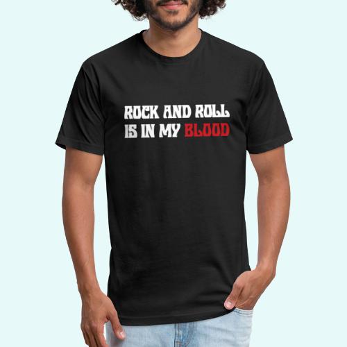 ROCK BLOOD - Fitted Cotton/Poly T-Shirt by Next Level