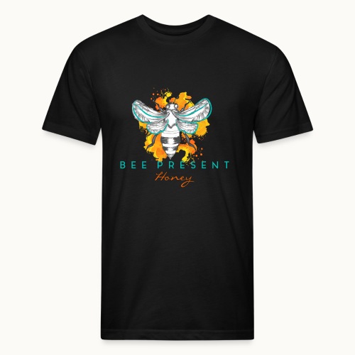 Bee Present Honey Tee - Fitted Cotton/Poly T-Shirt by Next Level