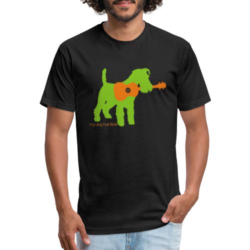 My Dog Has Fleas - Fitted Cotton/Poly T-Shirt by Next Level