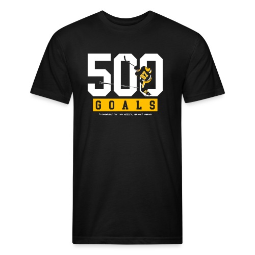500 Goals (Geno's Version) - Fitted Cotton/Poly T-Shirt by Next Level