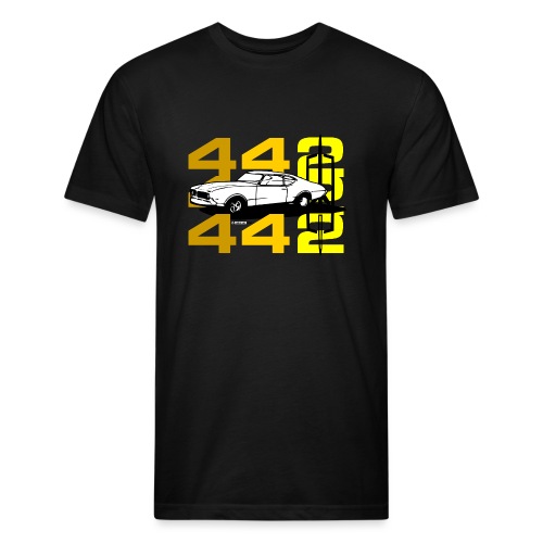 auto_oldsmobile_442_002a - Fitted Cotton/Poly T-Shirt by Next Level