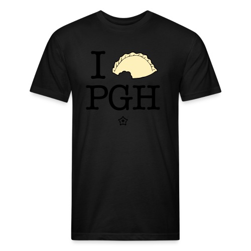 I pierog PGH - Fitted Cotton/Poly T-Shirt by Next Level