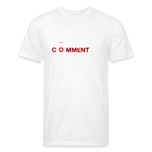 The Commentist Logo - Fitted Cotton/Poly T-Shirt by Next Level