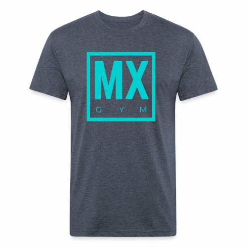 MX Gym Minimal Logo 2 - Fitted Cotton/Poly T-Shirt by Next Level