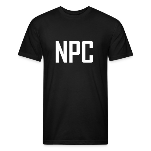 N P C logo in white - Fitted Cotton/Poly T-Shirt by Next Level