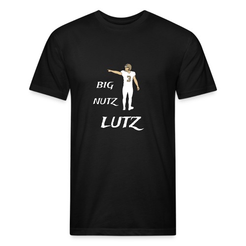 Big Nutz Lutz - Fitted Cotton/Poly T-Shirt by Next Level
