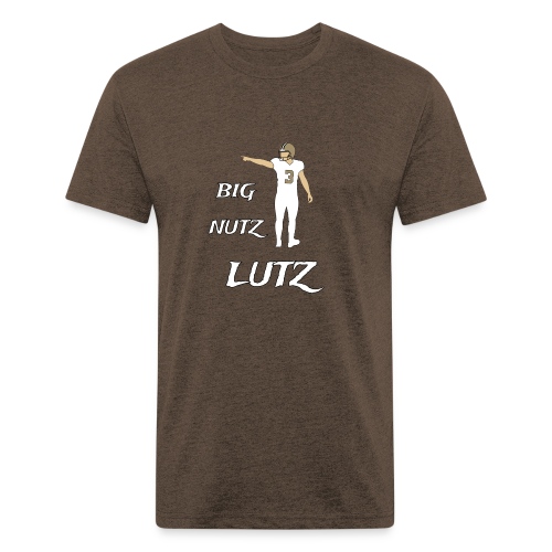 Big Nutz Lutz - Fitted Cotton/Poly T-Shirt by Next Level