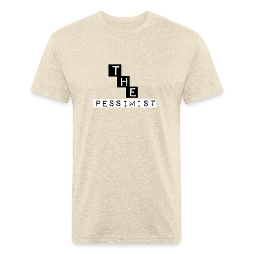 The pessimist Abstract Design - Fitted Cotton/Poly T-Shirt by Next Level